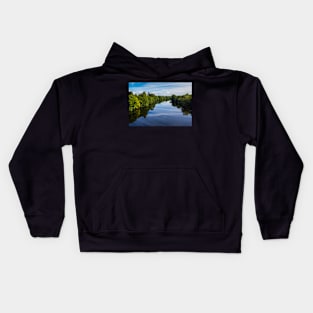 Landscape of the Tweed valley, Scotland Kids Hoodie